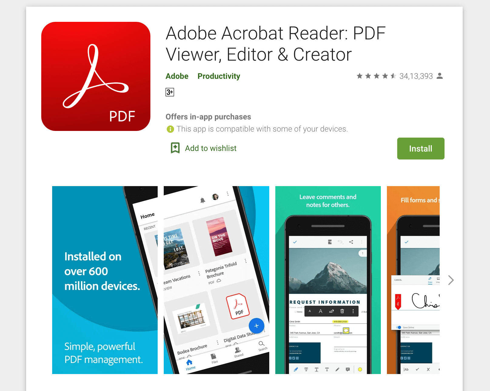 adobe acrobat reader for android mobile free download