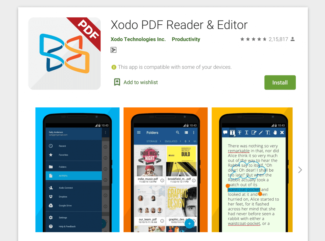 best pdf reader android gr2