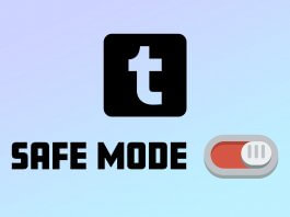 how to turn off safe mode on tumblr